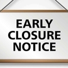 City Hall CLOSING at 2:30pm 10/27